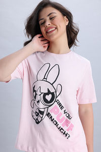 Zivame Power Puff Knit Cotton Loungewear Set - Barely Pink — thumbnail 6
